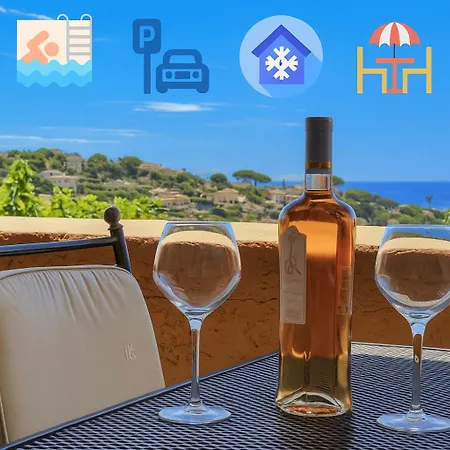 Mazet Climatise Vue I Piscine I Parking I Wifi I Linge Et Menage Inclus * Sainte-Maxime