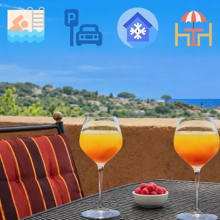Mazet Climatisé Vue I Piscine I Parking I Wifi I Linge Et Menage Inclus * Sainte-Maxime